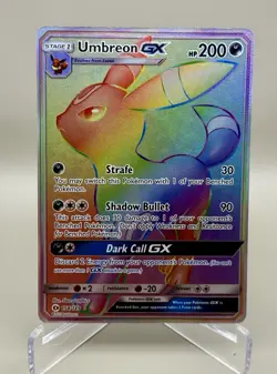 Pokemon Sun & Moon Umbreon GX 154/149 Secret Rare Rainbow NM/MINT - Image 3