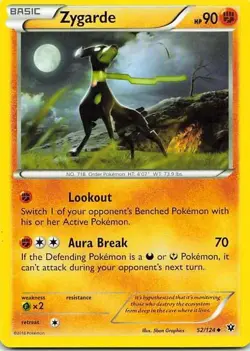 Zygarde 52/124 Fates Collide Rare NM Pokemon TCG - Image 1