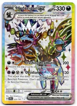 Hydreigon ex 223/191 Ultra Rare Surging Sparks Pokemon Near Mint - Image 1