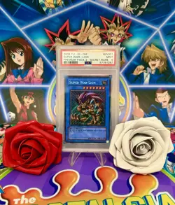 Super War-Lion PP02-EN001 Premium Pack 2 Unlimited Secret Rare Misprint PSA 9 - Image 1