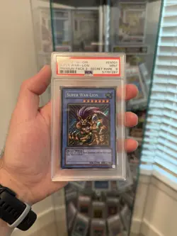 Super War-Lion PP02-EN001 Premium Pack 2 Unlimited Secret Rare Misprint PSA 9 - Image 4