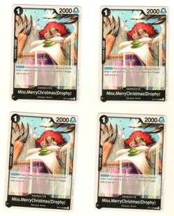 Set Of 4 Miss.MerryChristmas(Drophy) OP14-088 The Azure Sea's Seven One Piece - Image 1