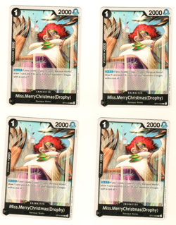 Set Of 4 Miss.MerryChristmas(Drophy) OP14-088 The Azure Sea's Seven One Piece - Image 3