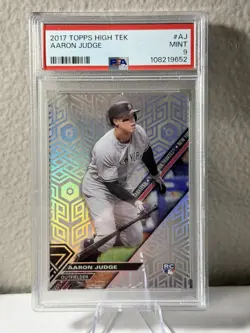 2017 Topps High Tek Aaron Judge #HT-AJ RC New York Yankees PSA 9 - Image 1