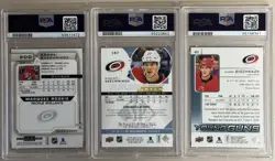 Andrei Svechnikov 2018 PSA Graded Rookie Lot FWA Young Guns OPC Platinum Rainbow - Image 2