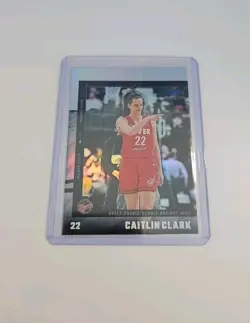 2025 Panini Caitlin Clark Chronicled Double Double #33 Silver Holo Foil NM - Image 2