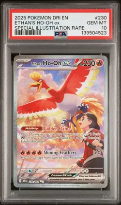 PSA 10 Ethan's Ho-Oh EX 230/182 SIR Destined Rivals 2025 GEM MINT Pokemon TCG - Image 1