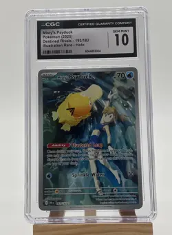 Misty’s Psyduck 193/182 CGC 10 Gem Mint IR Destined Rivals Pokemon - Image 1
