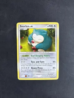 Pokemon TCG Snorlax Rising Rivals 81/111 Regular Common Non Holo 2009 Nintendo - Image 1
