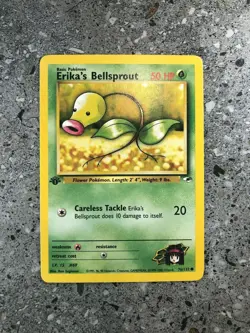 Pokemon TCG Cards 1st Edition Erika's Bellsprout 76/132 Gym Heroes - Image 1