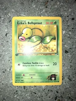 Pokemon TCG Cards 1st Edition Erika's Bellsprout 76/132 Gym Heroes - Image 3