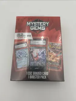 Pokemon Mystery Gems Box (1 CGC Graded Card & 1 Booster Pack) Factory Sealed Box - Image 2
