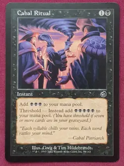 Magic The Gathering TORMENT CABAL RITUAL black card MTG - Image 1