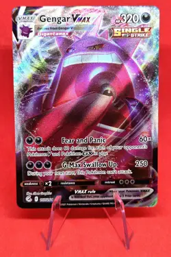 Pokemon TCG Fusion Strike Gengar VMAX 157/264 Swsh08 Pack Fresh Mint Card - Image 3