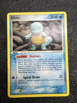 Ditto 64/113 Squirtle Delta Species 2005 LP Pokemon Card - Image 3
