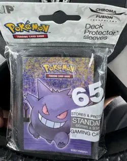 65 Ultra Pro Pokemon GENGAR Haunted Hollow Card Sleeves Standard Size Protector - Image 1