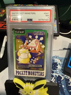 PSA 7 Parasect 047 Carddass NM-Mint Pokemon Card Vending 1997 Pocket Monsters - Image 1