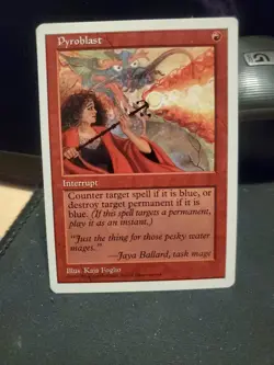Pyroblast Magic the Gathering Card Higher Grade Near Mint Range - Image 1