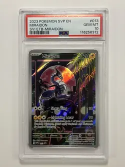 Miraidon 013 Sv: Scarlet & Violet Promo Cards Holo PSA 10 - Image 1