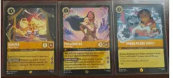 Disney Lorcana Winterspell Legendary Card Lot Of 3 - Image 1