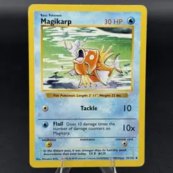 Pokemon TCG Magikarp 35/102 *Shadowless* Base Set English 1999 - Image 1