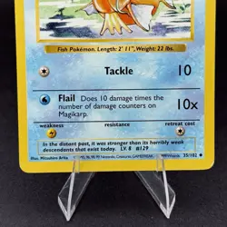 Pokemon TCG Magikarp 35/102 *Shadowless* Base Set English 1999 - Image 3
