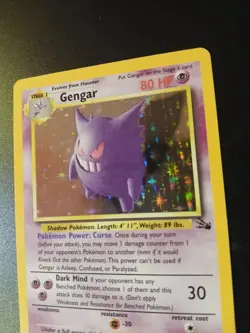 Pokemon TCG Gengar and haunter Fossil Holo LP - Image 2