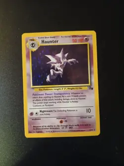 Pokemon TCG Gengar and haunter Fossil Holo LP - Image 4