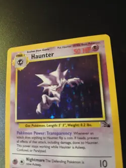 Pokemon TCG Gengar and haunter Fossil Holo LP - Image 5