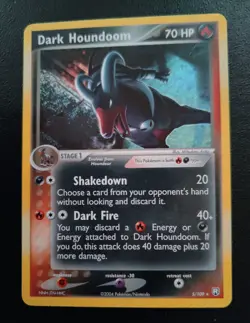 POKEMON:2004 Dark Houndoom# 5/109- HOLO-EX TEAM ROCKET RETURNS-NM. - Image 1
