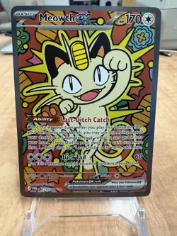 Pokemon Perfect Order Meowth eX 121/088 Special Illustration Rare - Image 1