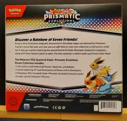 Pokemon TCG Scarlet And Violet Prismatic Evolutions Poster Collection ** NEW ** - Image 2
