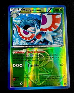 Masquerain 2/101 LP Plasma Blast Reverse Holo Rare Pokemon TCG Light Play - Image 1