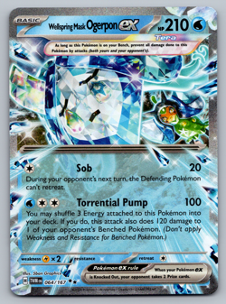 Wellspring Mask Ogerpon ex Pokemon Twilight Masquerade 064/167 Double Rare NM - Image 1