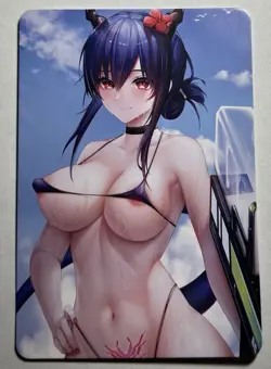 SEXY HEROINE WAIFU Ch’en ARKNIGHTS ACG PREMIUM HOLOFOIL CARD NM - Image 2