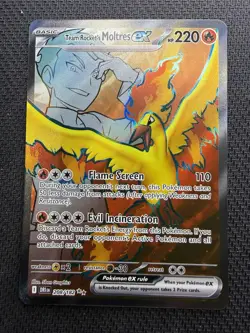 Pokemon Team Rocket's Moltres EX 208/182 Sv10: Destined Rivals Ultra Rare - Image 1