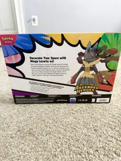Pokemon Ascended Heroes Premium Poster Collection Mega Lucario IN HAND 10 PACKS - Image 3