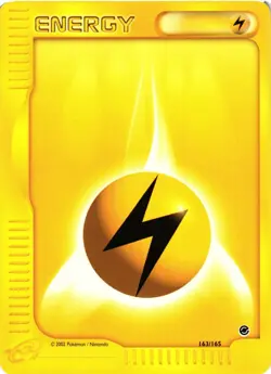 Pokemon TCG Lightning Energy 163/165 Expedition Base Set VLP - Image 1