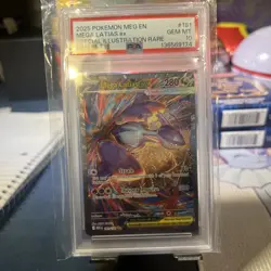 2025 POKEMON MEGA EVOLUTION SPECIAL ILLUSTRATION RARE MEGA LATIAS EX PSA 10 - Image 1