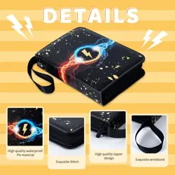 Trading Cards Album Pokemon Game Binder Book Collection Folder Holder 400 Cards - Image 5