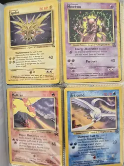 Pokemon TCG Vintage Binder Collection 240 Cards Random Sets And Promos HP/DMG - Image 1