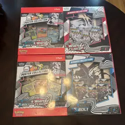 (2) Pokemon Black Bolt and White Flare Binder + Poster Collection Sam's Club 2pk - Image 1