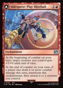 MTG Final Fantasy 0159 Sidequest: Play Blitzball U NM FOIL - Image 1