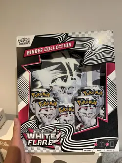 Pokemon TCG Scarlet & Violet White Flare Binder Collection Sealed - Image 1