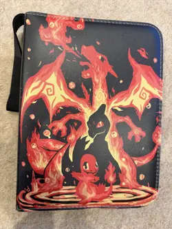 Pokemon Card Collection – 150 Cards in Charizard Zip Binder - Great Starter Set - Image 1