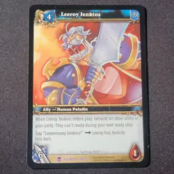 World of Warcraft TCG Azeroth 198/361 - Leeroy Jenkins Non Foil WOW - LP - Image 1