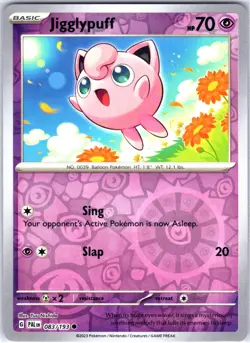 Jigglypuff 083/193 Common Reverse Holo Card SV02: Paldea Evolved Pokemon TCG NM - Image 1