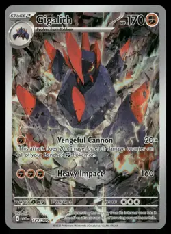 Pokemon Cards Gigalith 129/086 White Flare Illustration Rare NM - Image 1