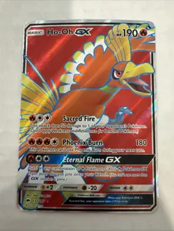 Pokemon Ho-Oh-GX Burning Shadows 131 NM Card TCG - Image 1