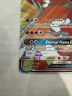 Pokemon Ho-Oh-GX Burning Shadows 131 NM Card TCG - Image 2